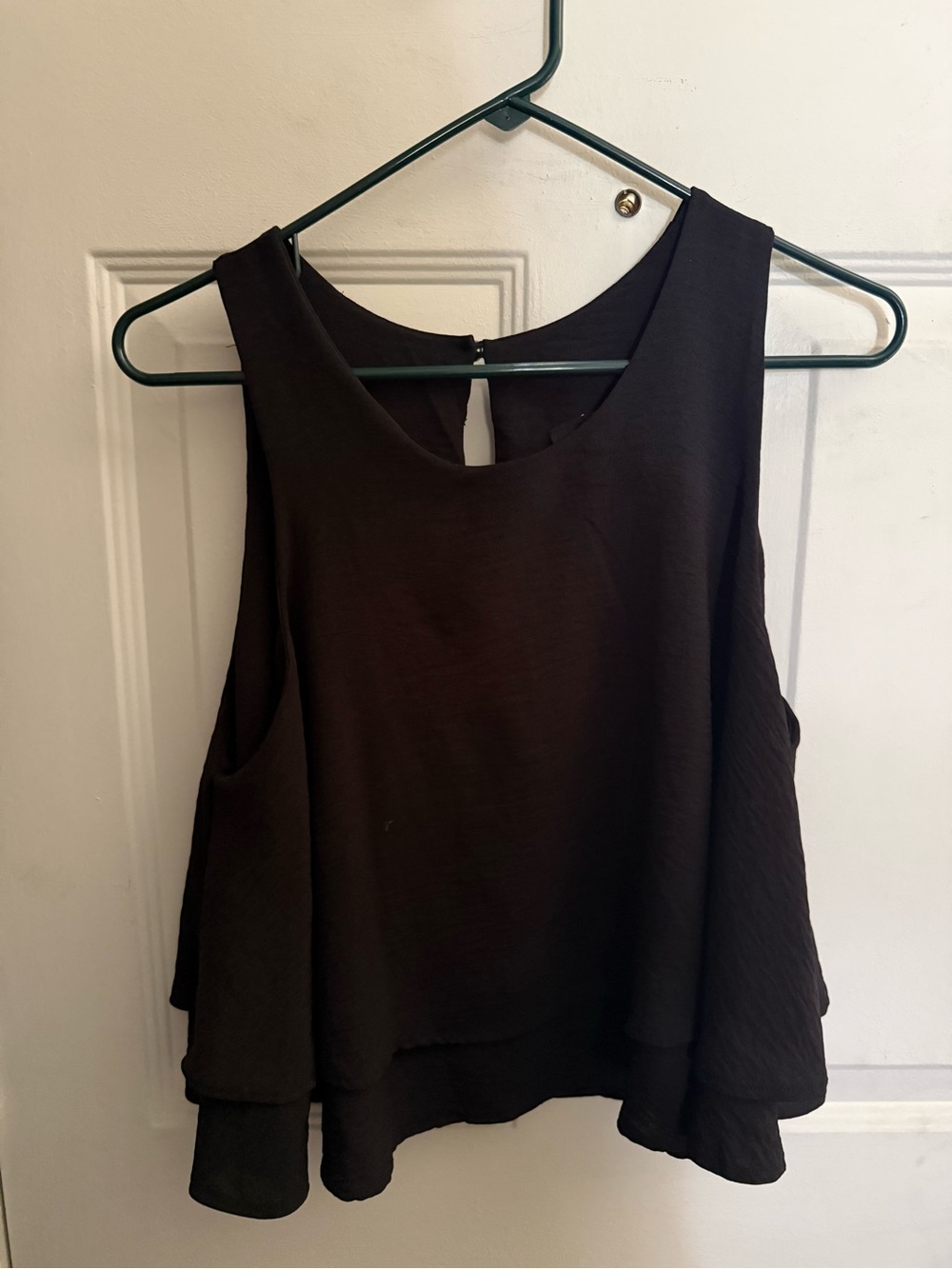 Ariella Black Layered Sleeveless Camisole